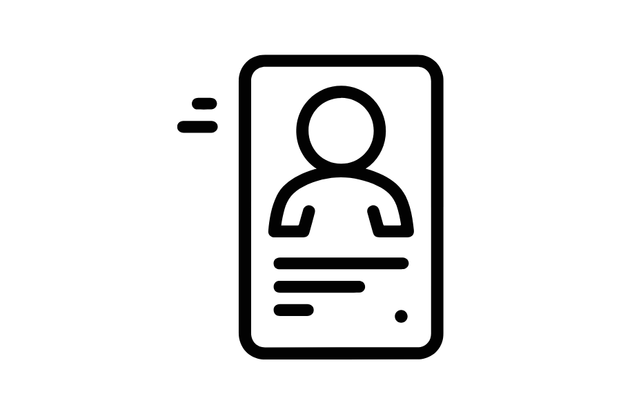 icon -Cartão de cidadão ou título de residência 